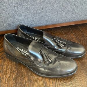 Salvatore Ferragamo Black Men’s Loafer Dress Shoes